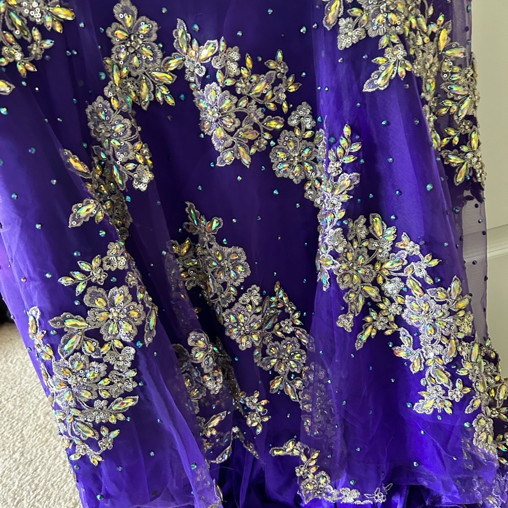 Tony Bowls Pageant dress -size 12, altered to fit size 6-8 - Picture 4 of 5